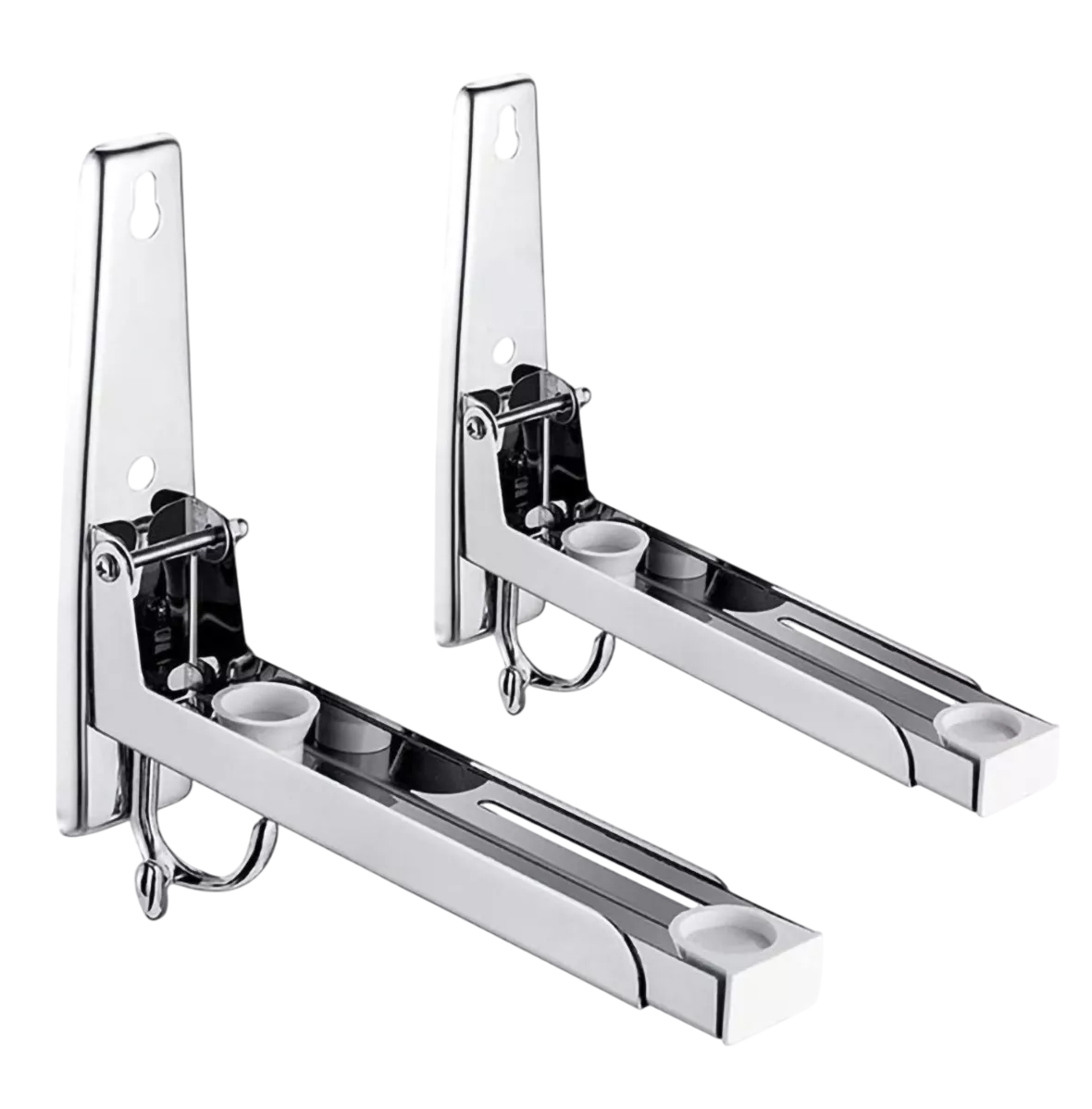 Foto 1 | Soportes Plegables De Acero Inoxidable Para Microondas Plata