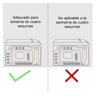 Foto 4 | Soportes Plegables De Acero Inoxidable Para Microondas Plata