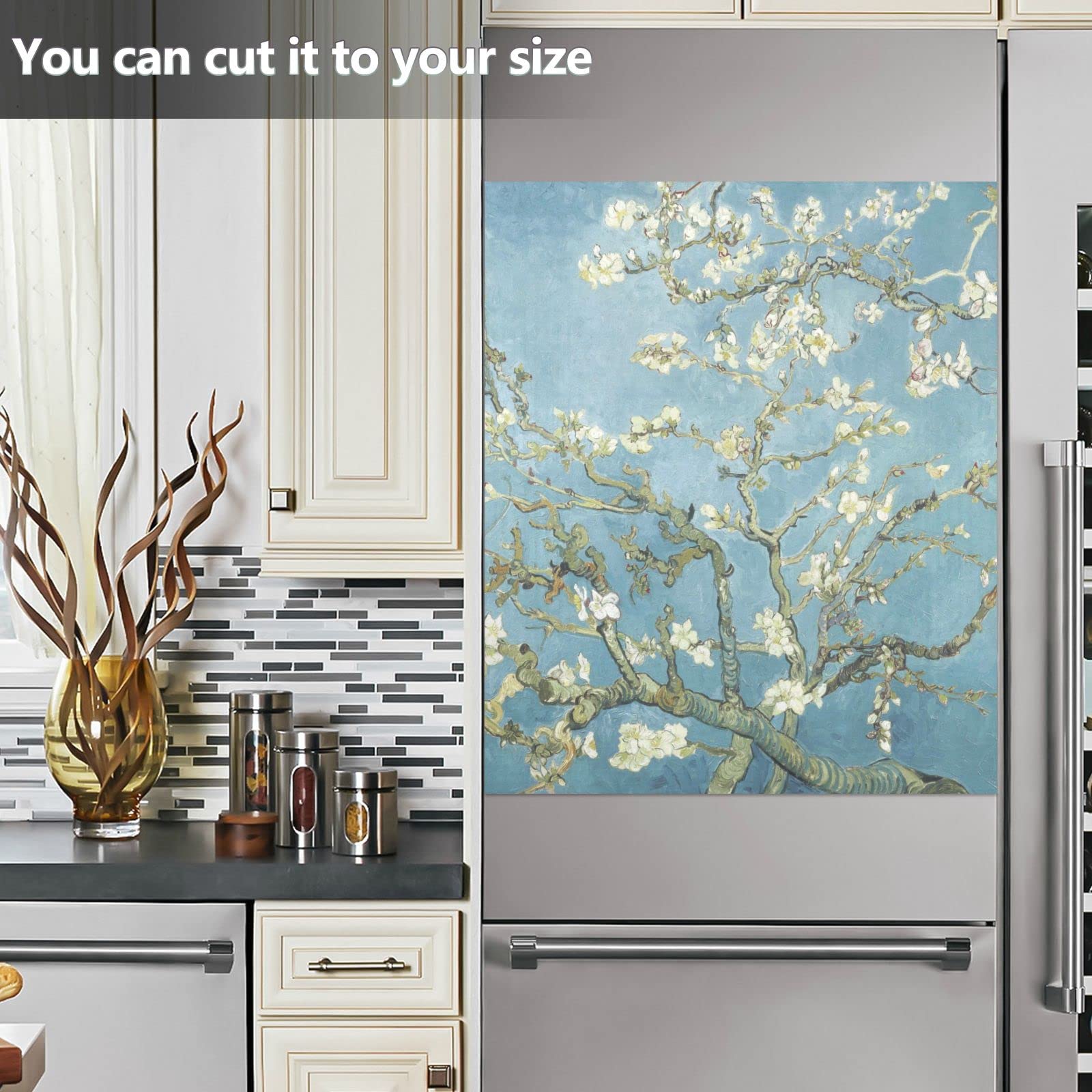 Foto 7 pulgar | Funda Magnética Para Lavavajillas Naanle Almond Blossom Van Gogh, 23 X 26 - Venta Internacional.