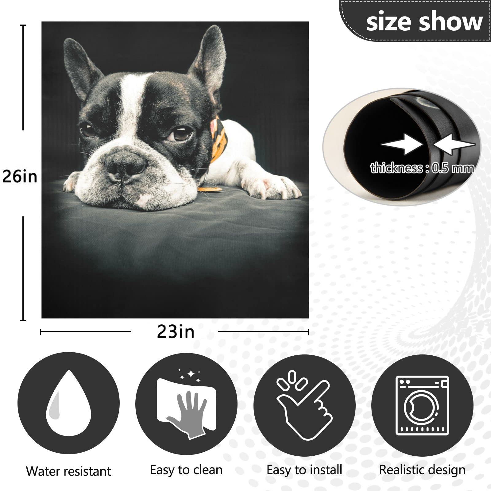 Foto 4 | Funda Magnética Para Lavavajillas Naanle Animal French Bulldog - Venta Internacional.