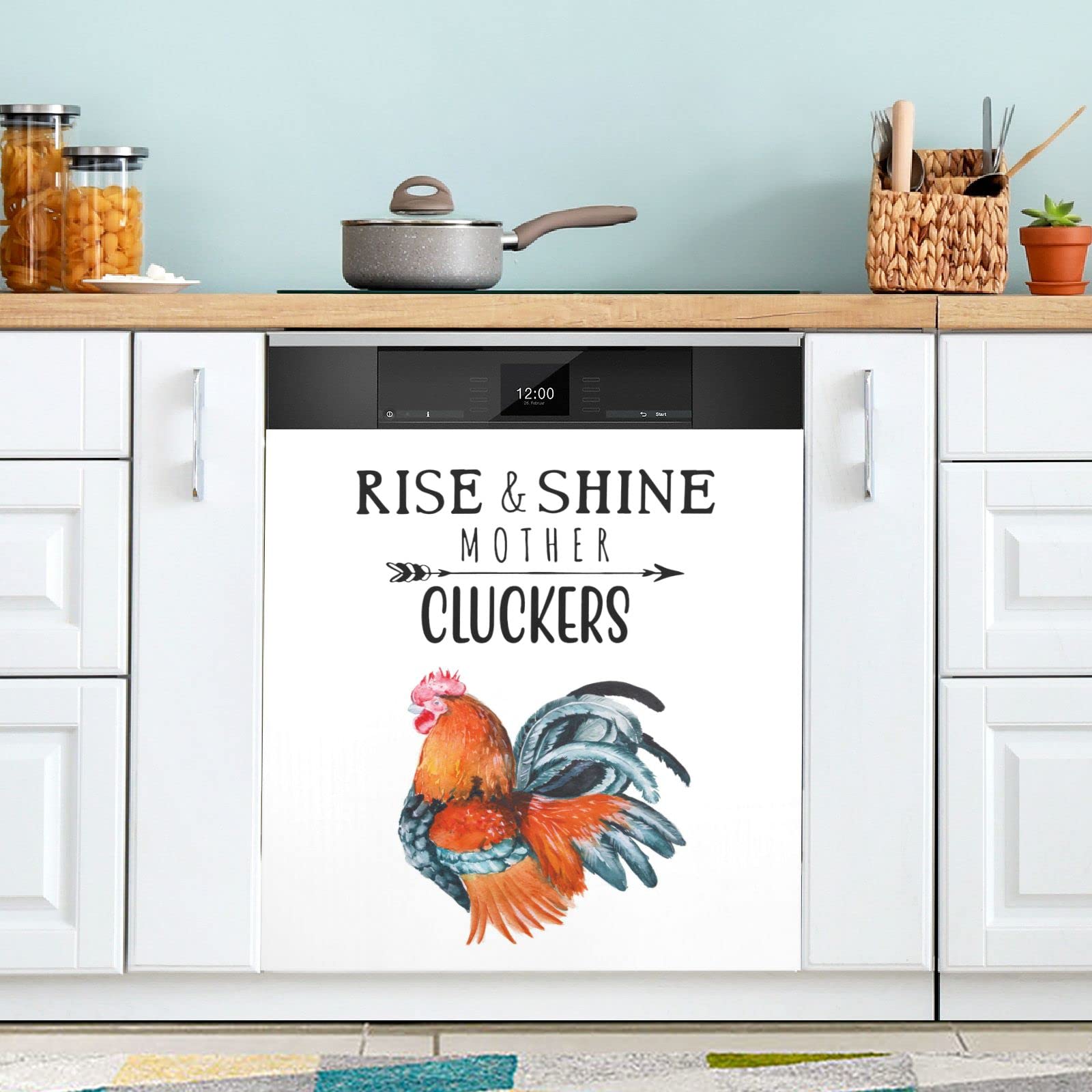 Foto 2 | Funda Magnética Para Lavavajillas Naanle Rise And Shine Rooster - Venta Internacional.
