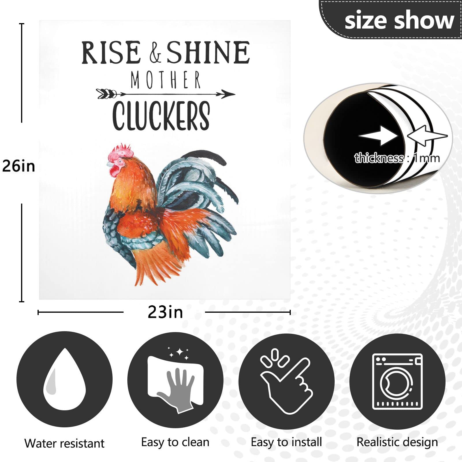 Foto 5 pulgar | Funda Magnética Para Lavavajillas Naanle Rise And Shine Rooster - Venta Internacional.