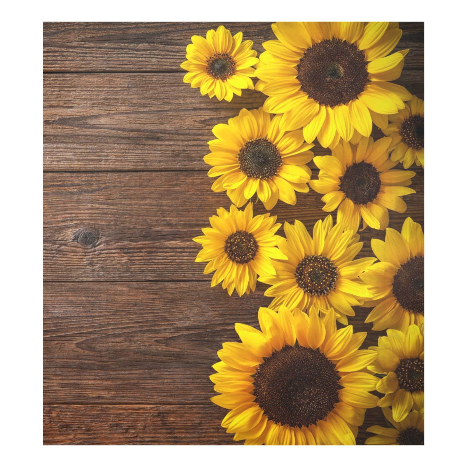 Funda Magnética Para Lavavajillas Naanle, Diseño Vintage De Madera, Diseño De Girasol - Venta Internacional.