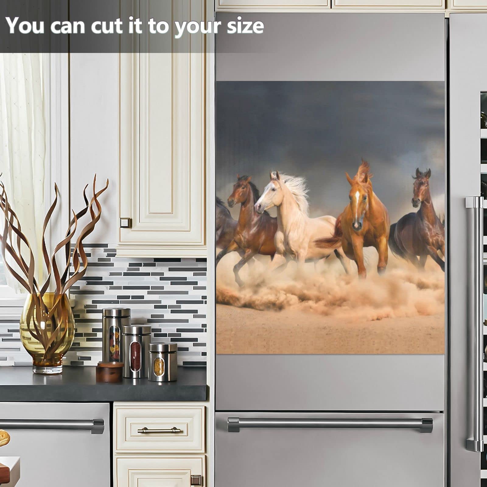 Foto 7 pulgar | Funda Magnética Para Lavavajillas Naanle Running Horse 58 X 66 Cm - Venta Internacional.