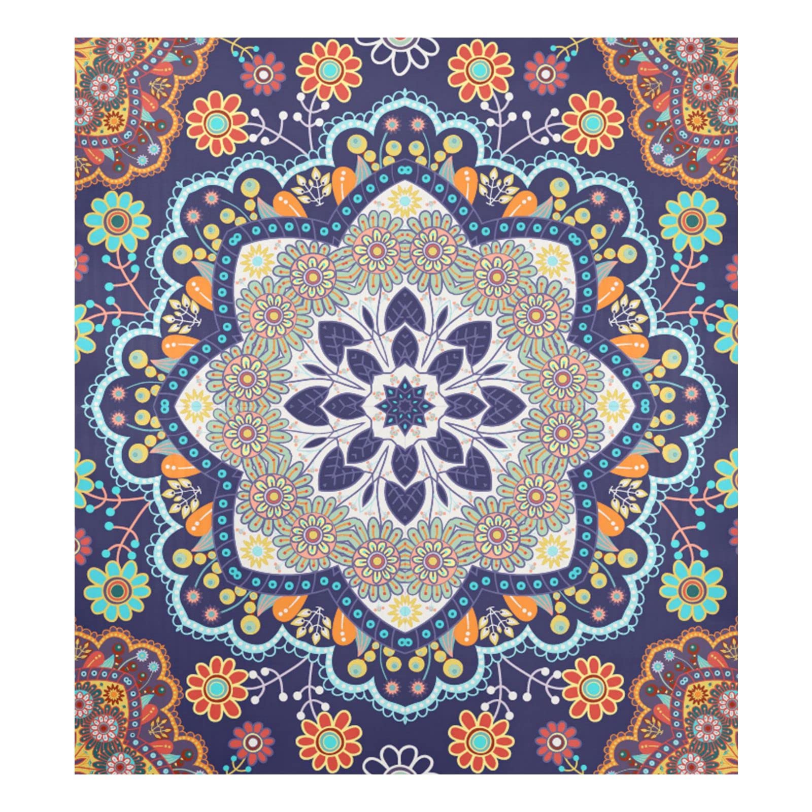 Foto 2 pulgar | Funda Magnética Para Lavavajillas Naanle Ethnic Floral Mandala 23x26 - Venta Internacional.