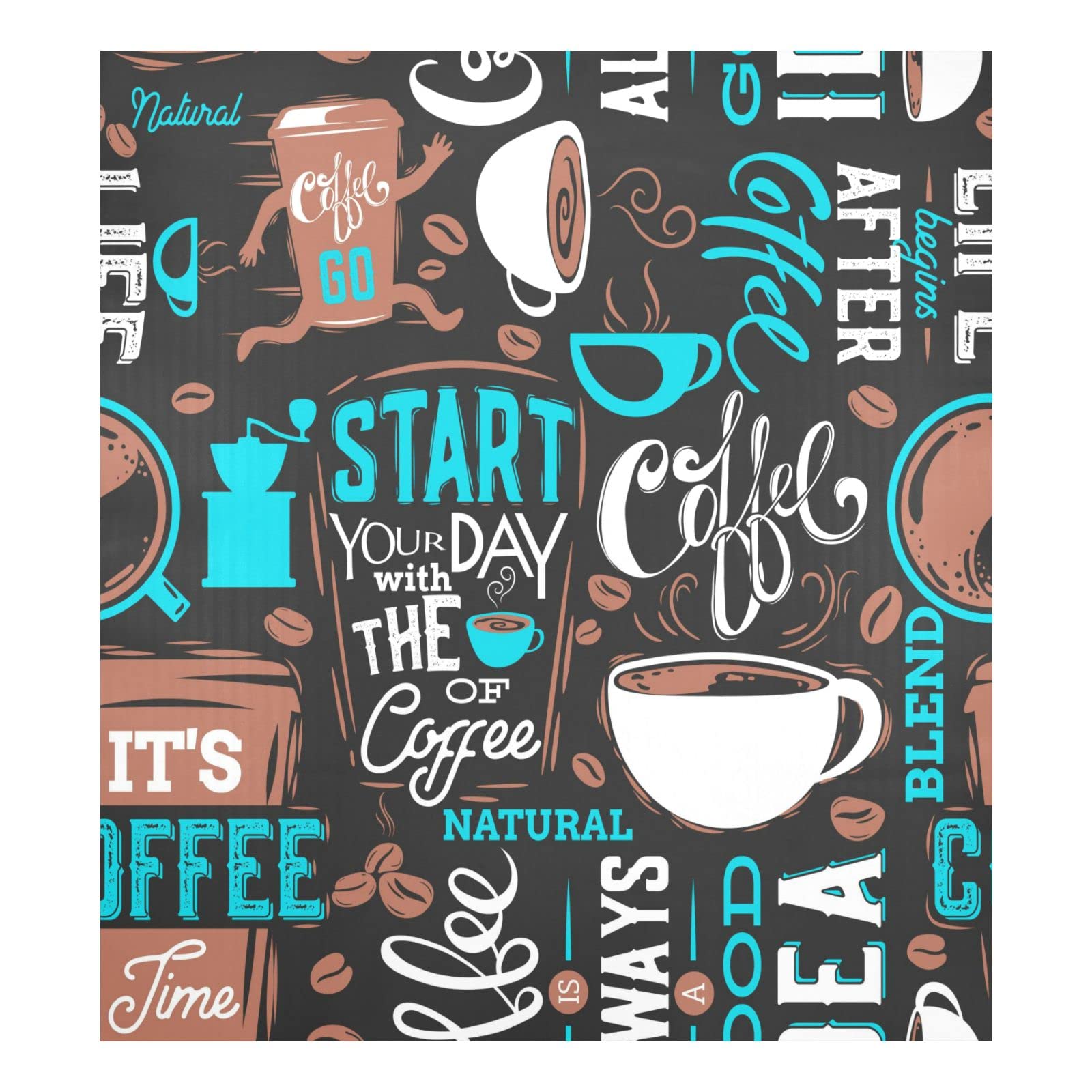 Foto 2 pulgar | Funda Magnética Para Lavavajillas Naanle, Divertido Patrón De Café, 60 X 65 Cm - Venta Internacional.