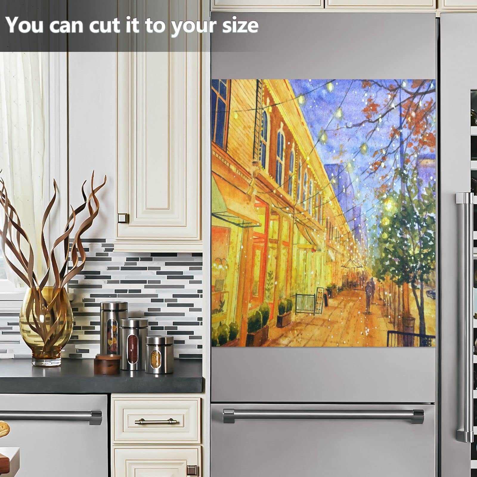 Foto 6 | Funda Magnética Para Lavavajillas Naanle Van Gogh Downtown, 58 X 66 Cm - Venta Internacional.