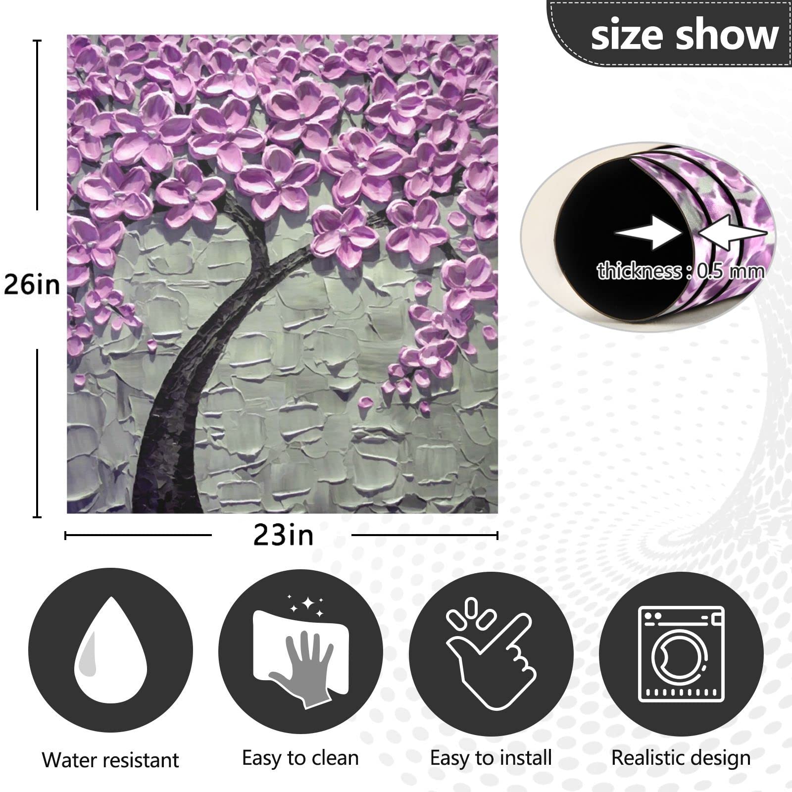 Foto 5 pulgar | Funda Magnética Para Lavavajillas Naanle Purple Tree Of Life, 60 X 66 Cm - Venta Internacional.