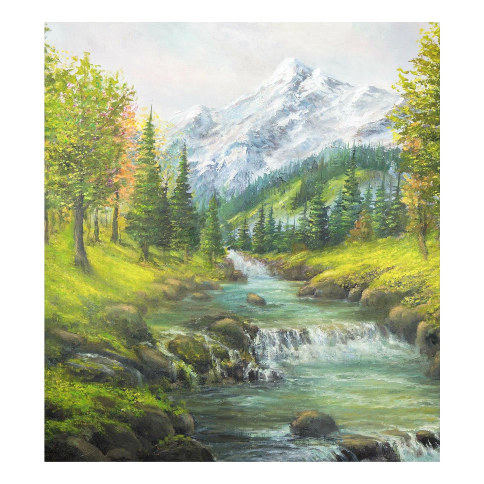Foto 2 pulgar | Cubierta Magnética Para Lavavajillas Naanle, Pintura Al Óleo Con Forma De Bosque, 23 X 26 - Venta Internacional.