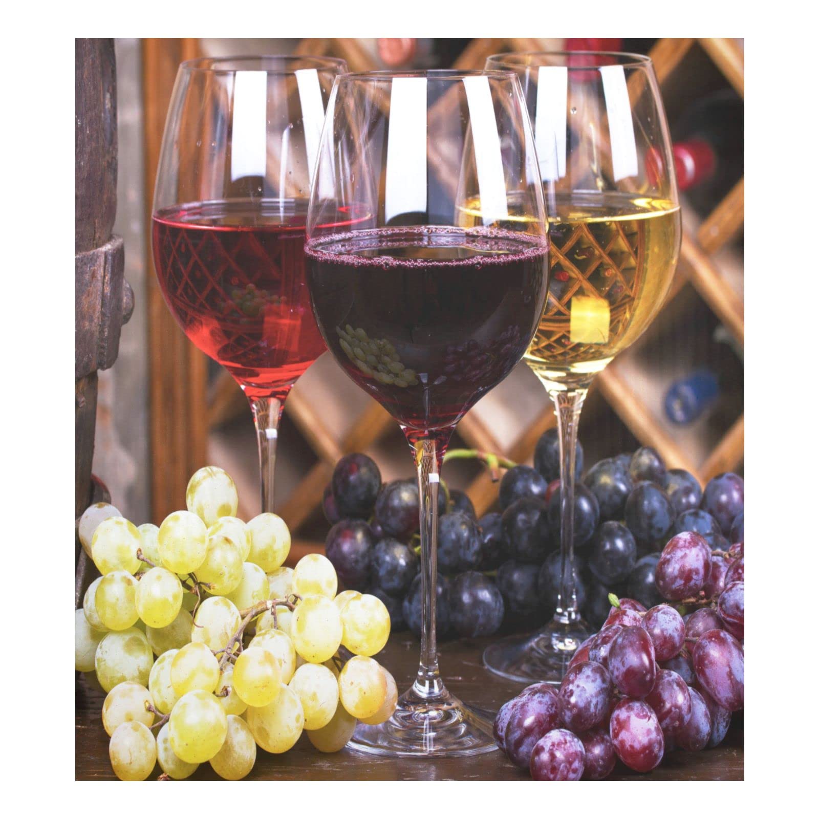Foto 2 pulgar | Funda Magnética Para Lavavajillas Naanle, Diseño De Vino Con Uvas - Venta Internacional.