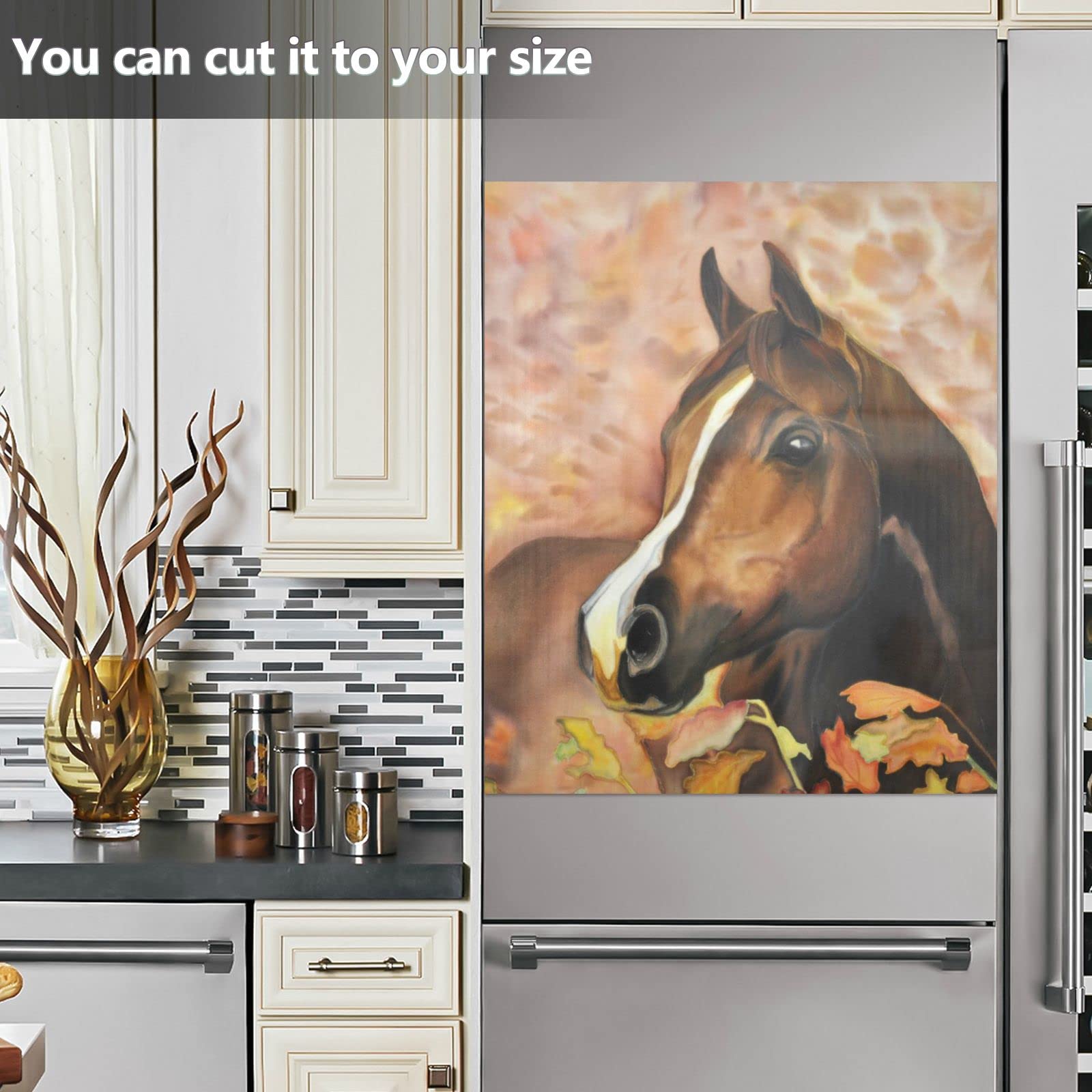 Foto 6 | Funda Magnética Para Lavavajillas Naanle Painting Horse, 23 X 26 Pulgadas - Venta Internacional.
