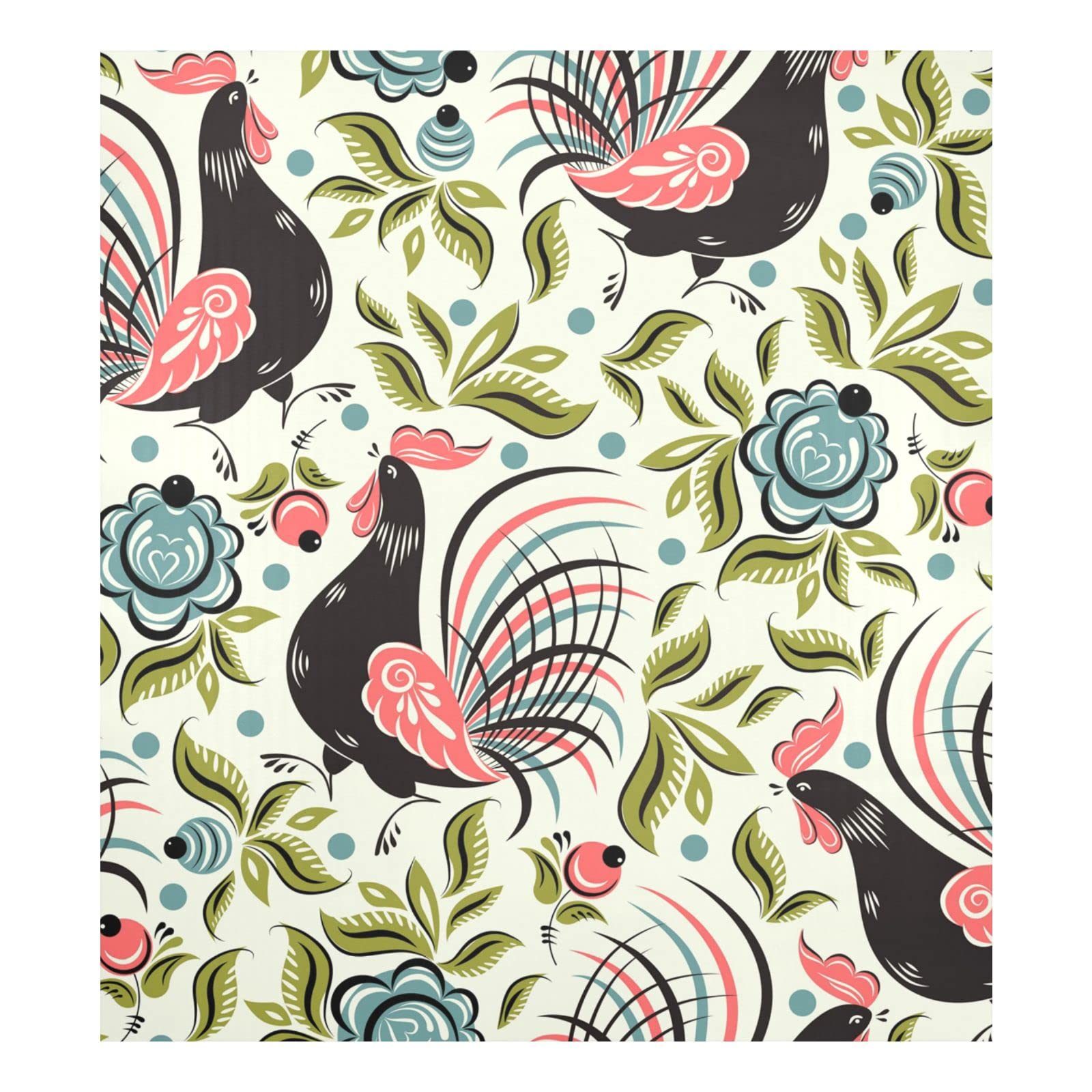 Foto 2 pulgar | Funda Magnética Para Lavavajillas Naanle Ethnic Flower Rooster 23x26 - Venta Internacional.