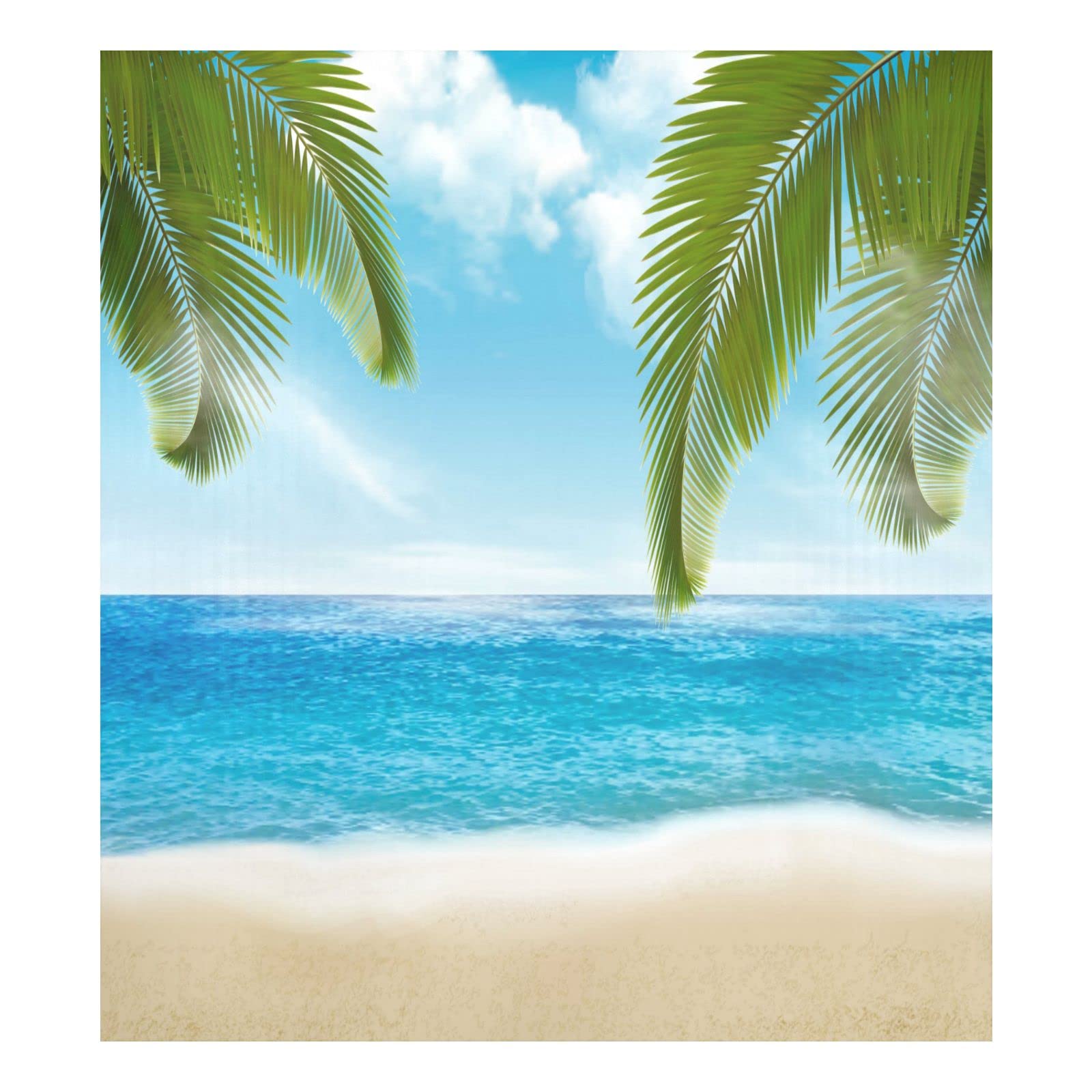 Funda Magnética Para Lavavajillas Naanle Ocean Beach Palm Tree 23x26 - Venta Internacional.