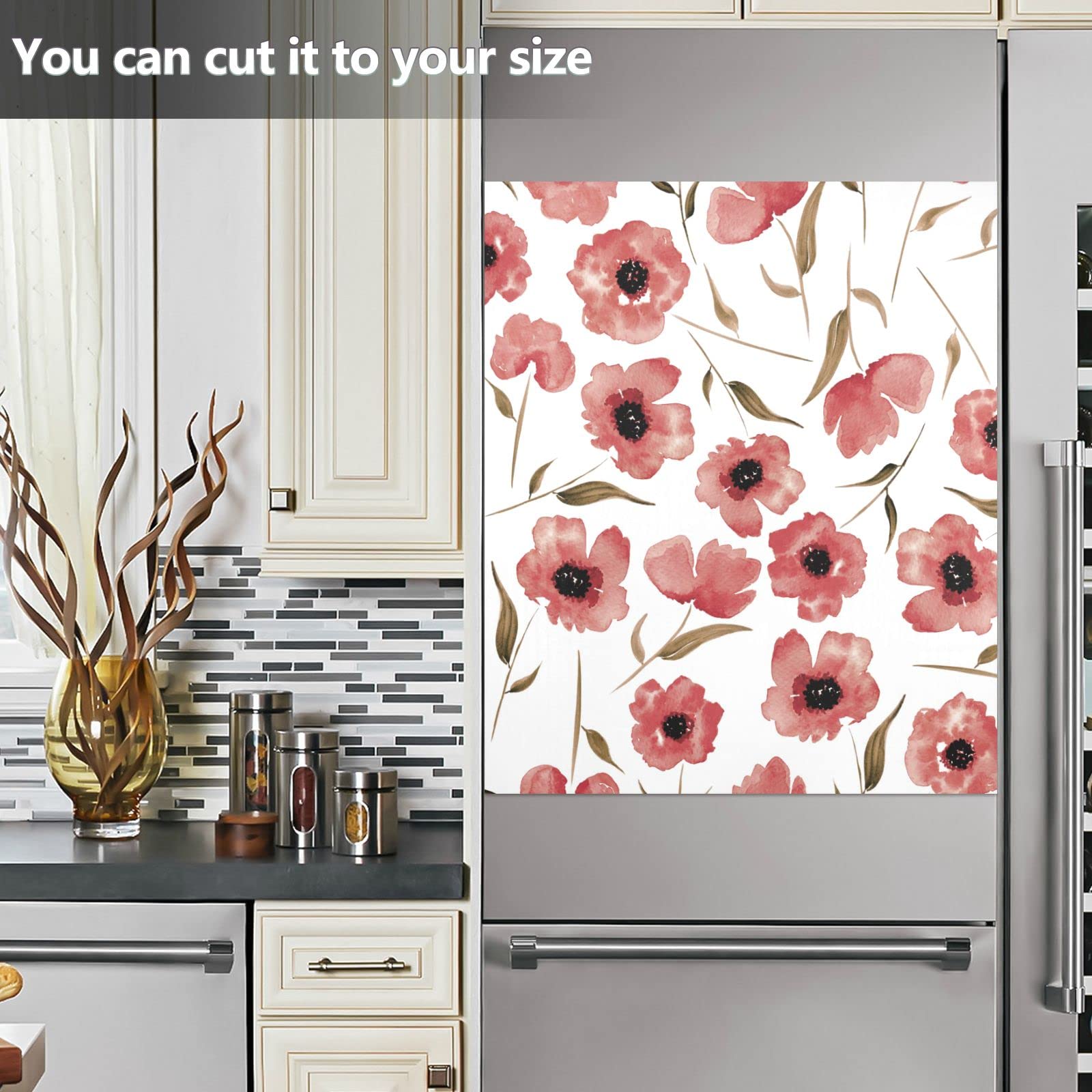 Foto 7 pulgar | Funda Magnética Para Lavavajillas Naanle Poppies Floral, 58 X 66 Cm - Venta Internacional.