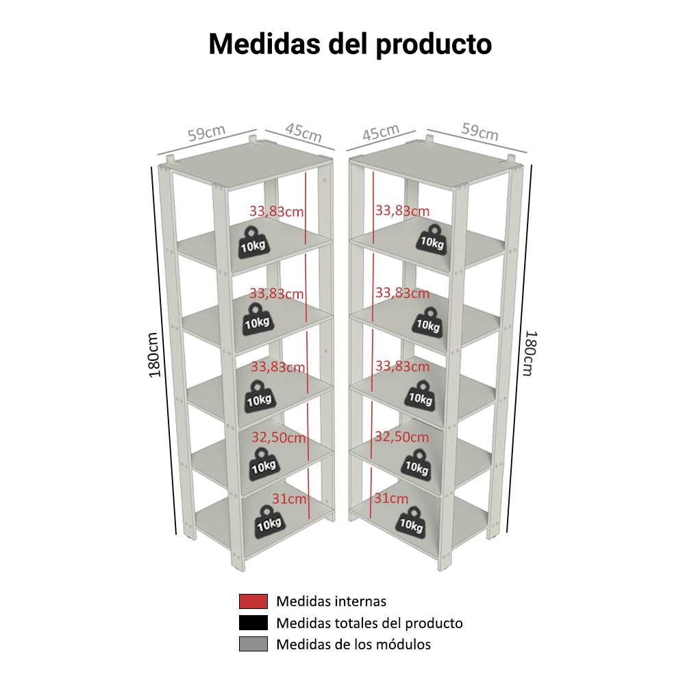 Foto 5 pulgar | Armario Organizador Madesa de 118 cm para Cocina