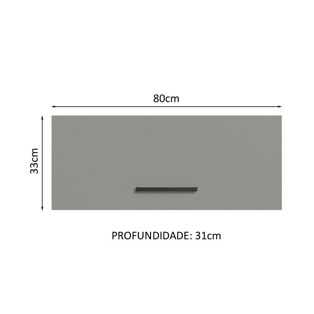 Foto 4 pulgar | Armario Aéreo Multiuso Madesa Agata 80cm 1 Puerta Bg