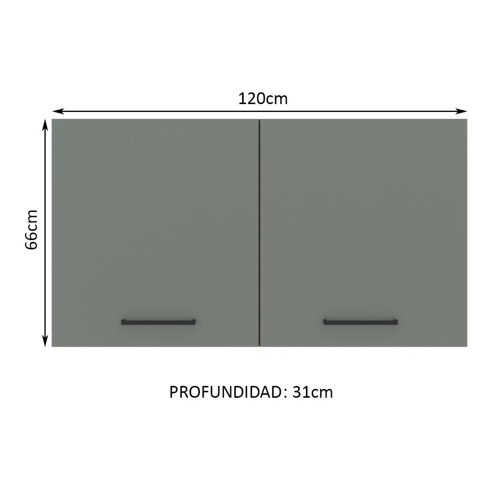 Foto 4 pulgar | Armario Multiuso Madesa Agata 120 cm