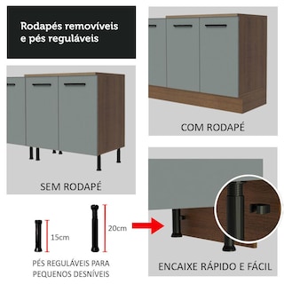 Foto 7 | Gabinete Bajo Multiuso Madesa Agata 80cm 2 Puertas Mg