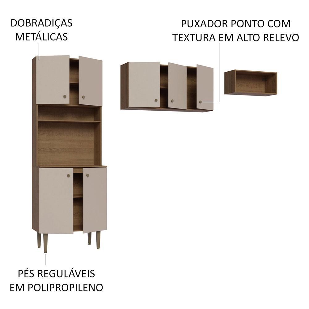 Foto 5 pulgar | Mueble Kit Para Área De Lavado Elegante Gourmet 235cm Mc