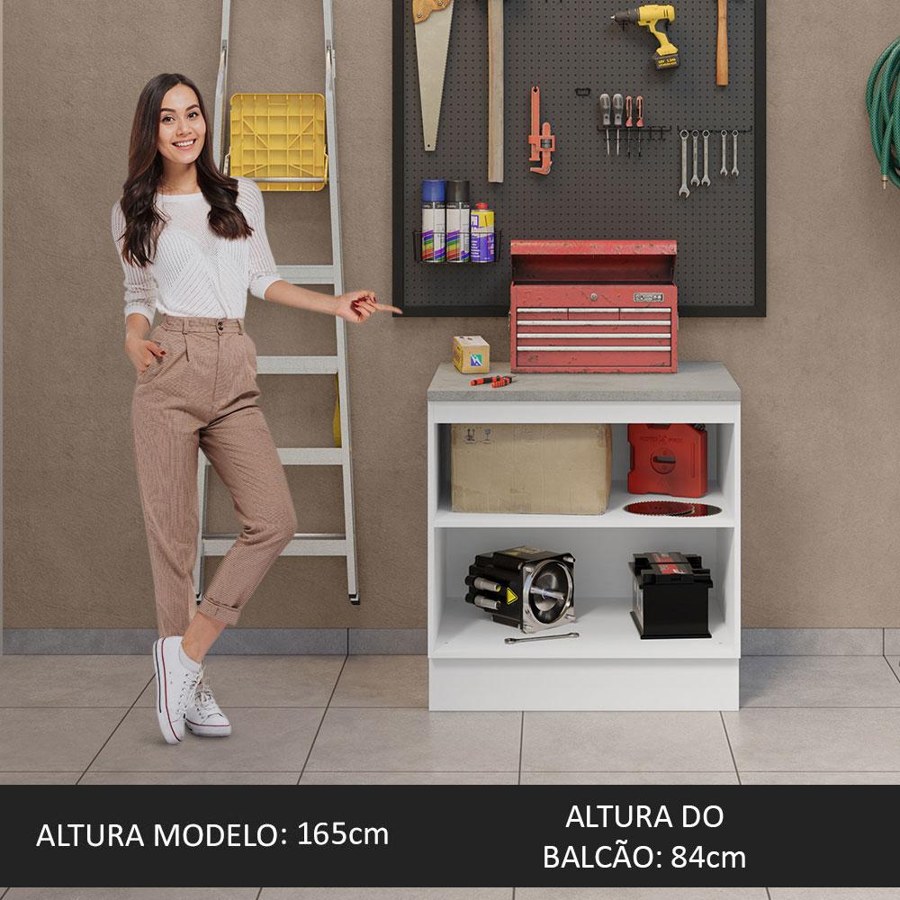 Foto 6 pulgar | Gabinete Bajo Multiuso Madesa Agata 80cm 2 Puertas Bg