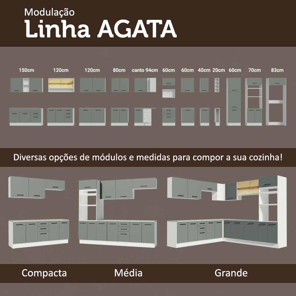 Foto 9 pulgar | Gabinete Bajo Multiuso Madesa Agata 80cm 2 Puertas Bg