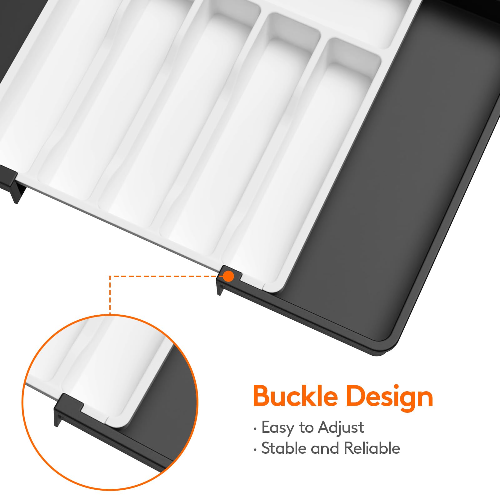 Foto 8 pulgar | Organizador De Cajones Para Cubiertos Lifewit, Ampliable Para Cocina, Blanco - Venta Internacional.