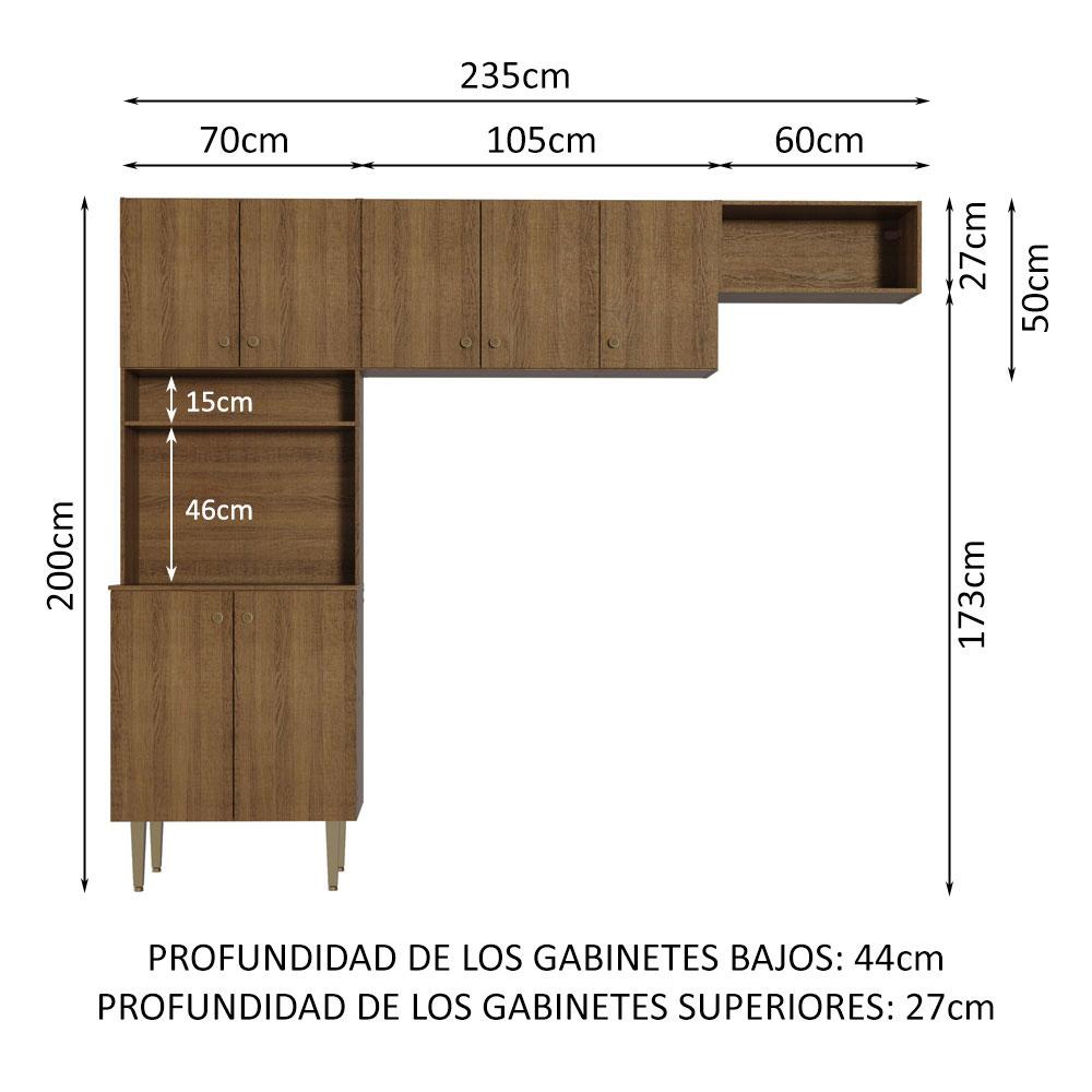 Foto 3 | Mueble Kit Para Área De Lavado Elegante Gourmet 235cm Mm