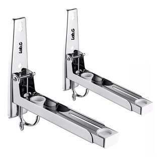 Foto 1 | Soportes Plegables De Acero Inoxidable Lab.g Para Microondas 2 Pz Plata