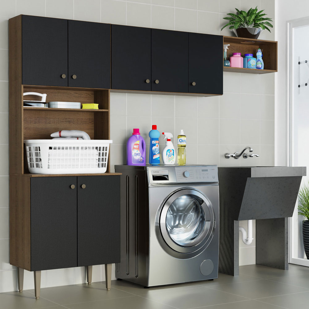 Foto 2 | Mueble Kit Lavandería Gourmet 235cm Marrón
