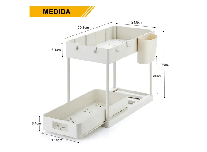 Foto 3 pulgar | Organizador para Utensilios Xtellar Blanco