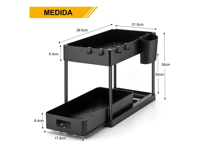 Foto 3 pulgar | Organizador para Utensilios Xtellar Negro