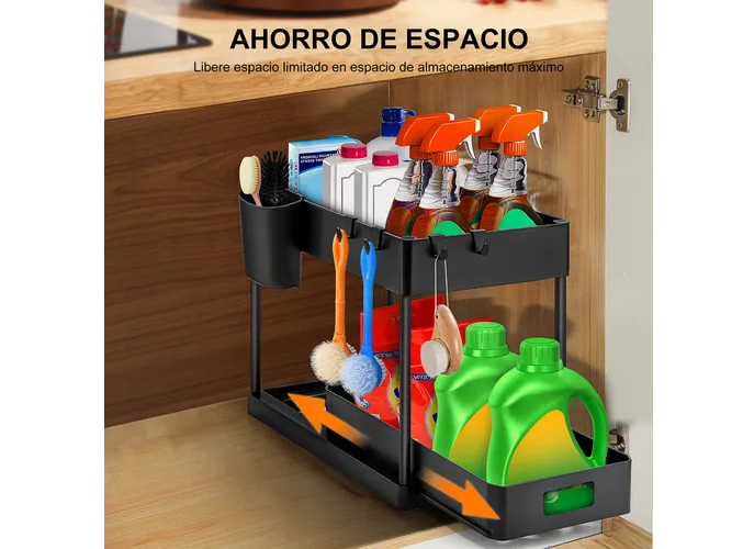 Foto 4 pulgar | Organizador para Utensilios Xtellar Negro