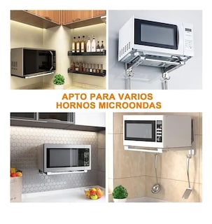 Foto 4 | Soporte Xtellar De Gabinete Reforzado Con Base Para Horno Microondas
