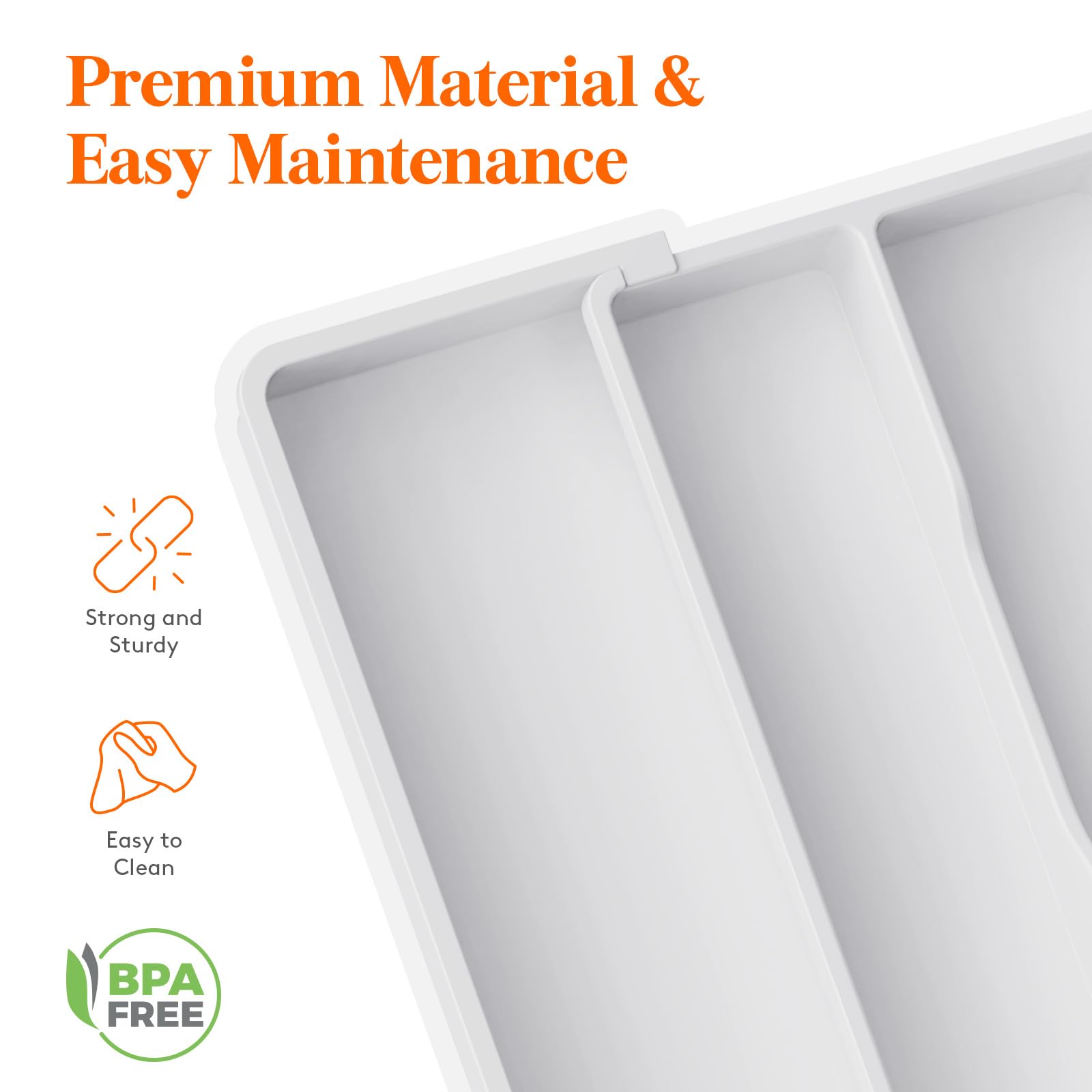 Foto 7 pulgar | Organizador De Utensilios Lifewit Para Cajones De Cocina, Blanco - Venta Internacional.