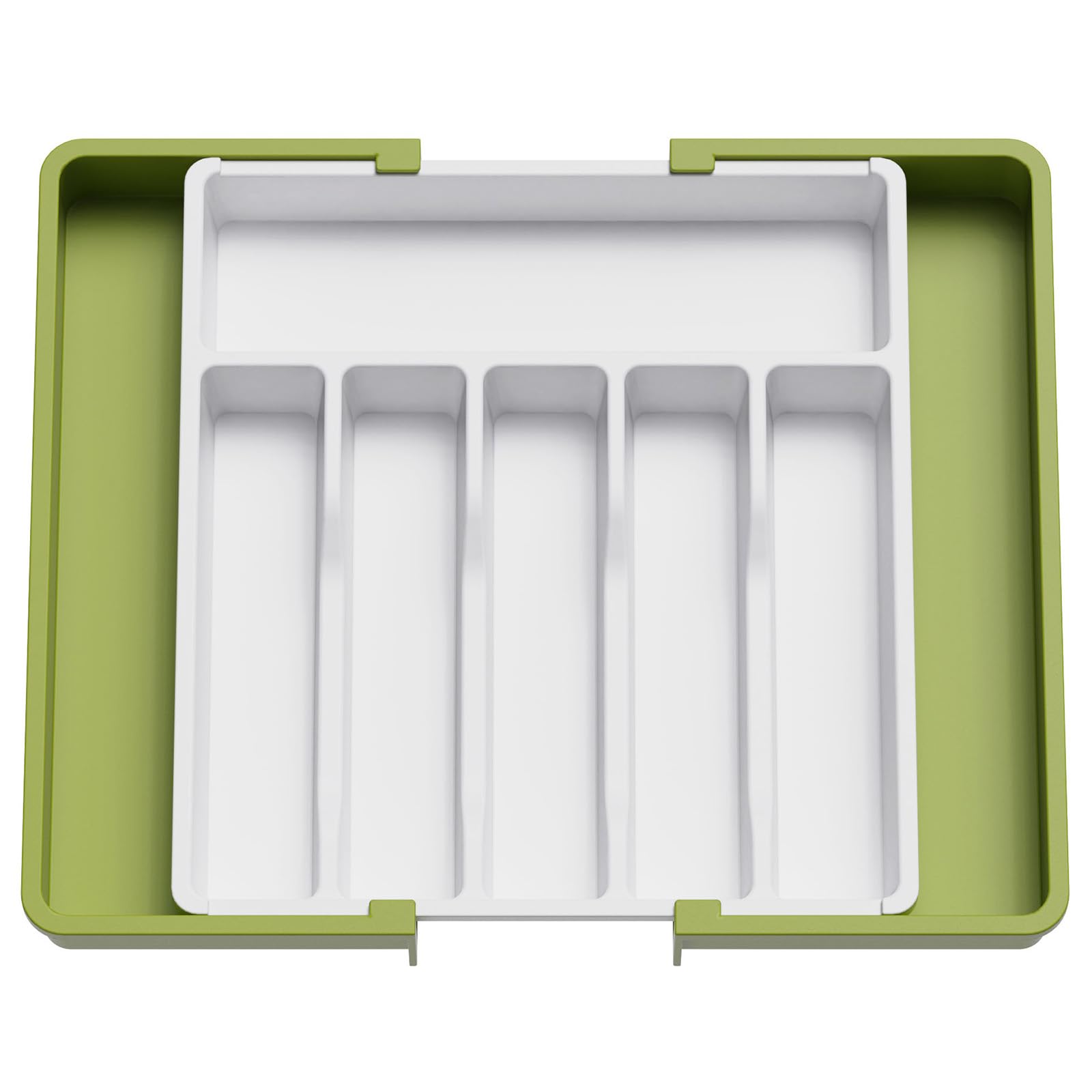Foto 2 pulgar | Organizador De Cajones Para Cubiertos Lifewit, Expandible, Verde Y Blanco - Venta Internacional.