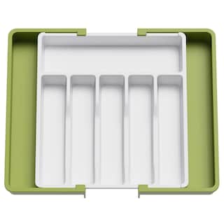Foto 1 | Organizador De Cajones Para Cubiertos Lifewit, Expandible, Verde Y Blanco - Venta Internacional.