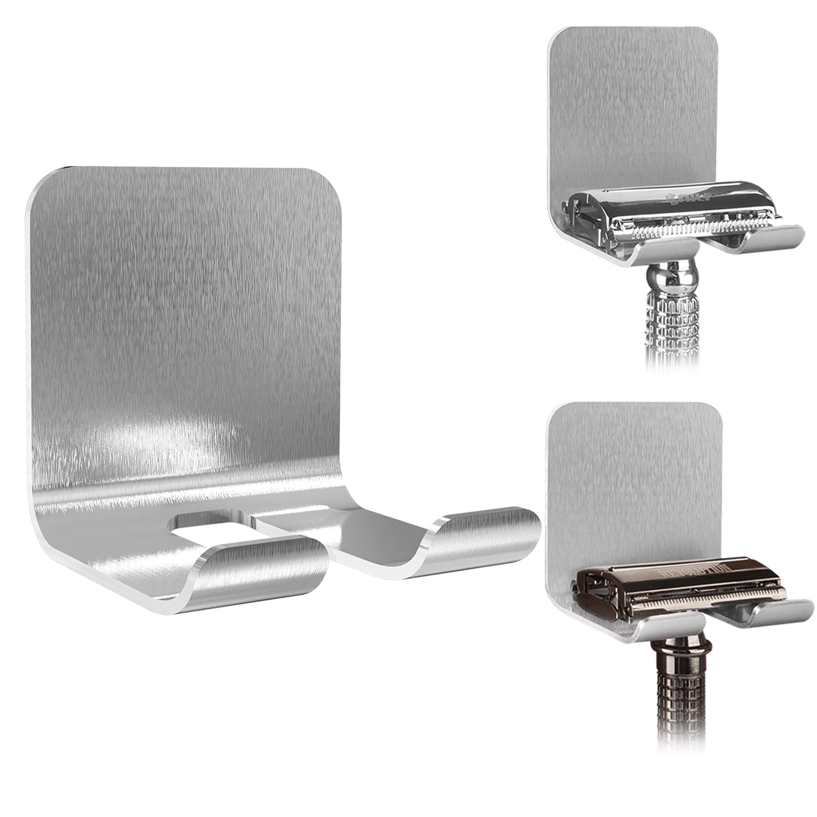 Foto 2 pulgar | Soporte De Pared Linkidea Para Afeitadora De Seguridad Para Ducha, 2 Unidades - Venta Internacional.