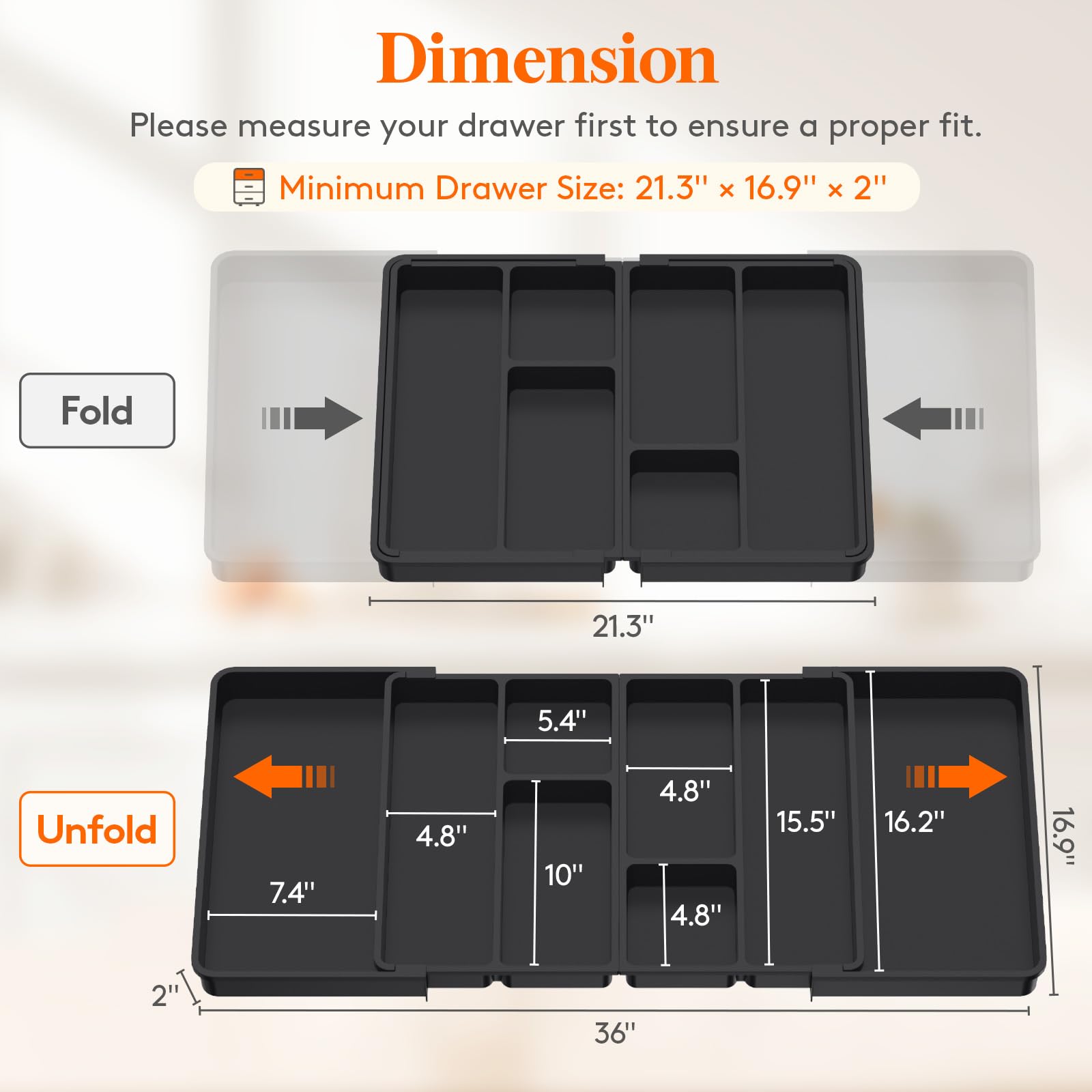 Foto 3 pulgar | Organizador De Utensilios Lifewit, Cajón Grande De Cocina, Plástico Negro - Venta Internacional.