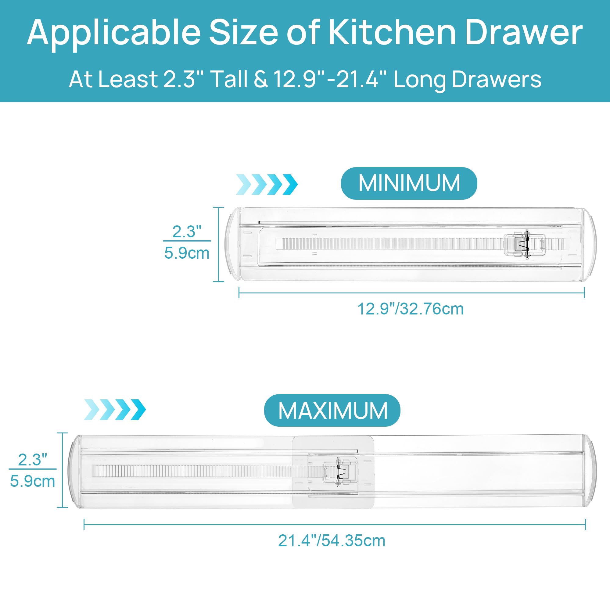 Foto 3 pulgar | Separadores De Cajones Vtopmart Kitchen Ajustables De 2,3 Cm, Paquete De 8 - Venta Internacional.