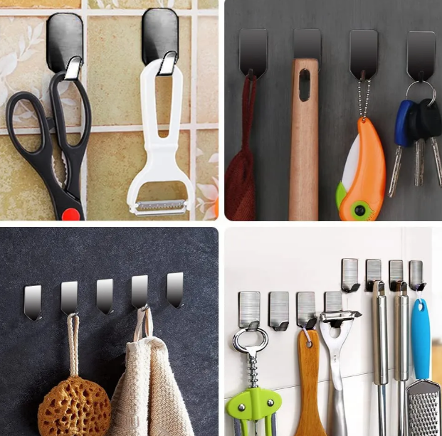 Foto 4 pulgar | Ganchos Adhesivos Xtellar De Acero Inoxidable: Organiza Y Embellece Tus Espacios