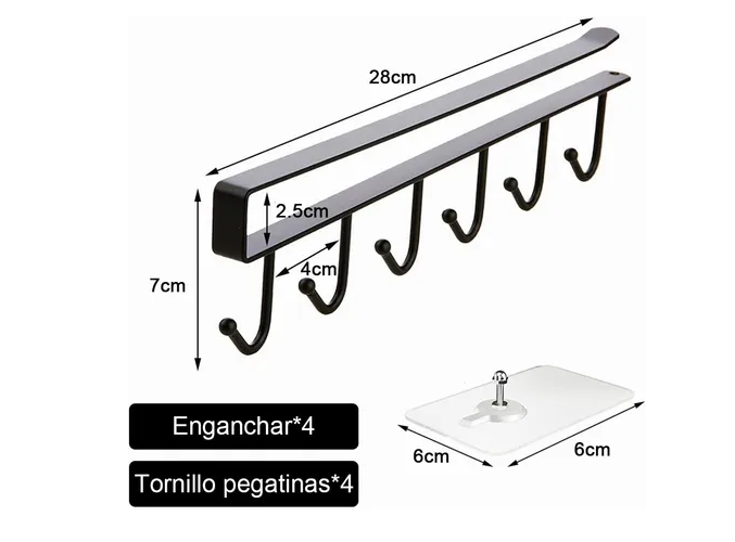 Foto 3 pulgar | Xtellar Set De 4 Packs Organizador Multifuncional Para Cocina Y Armario