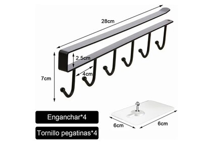 Foto 2 | Xtellar Set De 4 Packs Organizador Multifuncional Para Cocina Y Armario