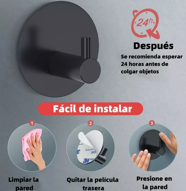 Foto 5 pulgar | Xtellar - Set De 6 Ganchos De Acero Inoxidable  Perchero Premium Para Toallas Y Cocina
