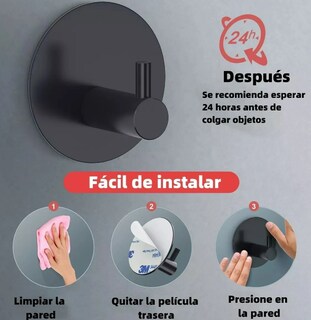 Foto 4 | Xtellar - Set De 6 Ganchos De Acero Inoxidable Perchero Premium Para Toallas Y Cocina