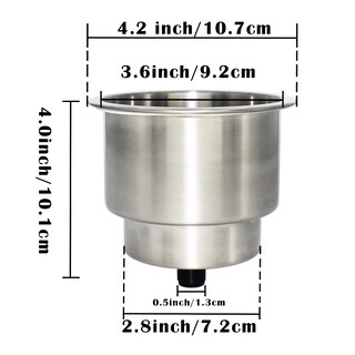 Foto 3 | Soporte Para Vasos Yuanhe De Acero Inoxidable Para Barcos Marinos Y Caravanas - Venta Internacional.