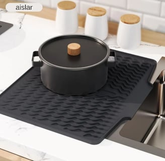 Foto 4 | Xtellar - Alfombrilla De Silicona Premium Para Secar Utensilios Con Borde Escurridor Y Protección Antideslizante