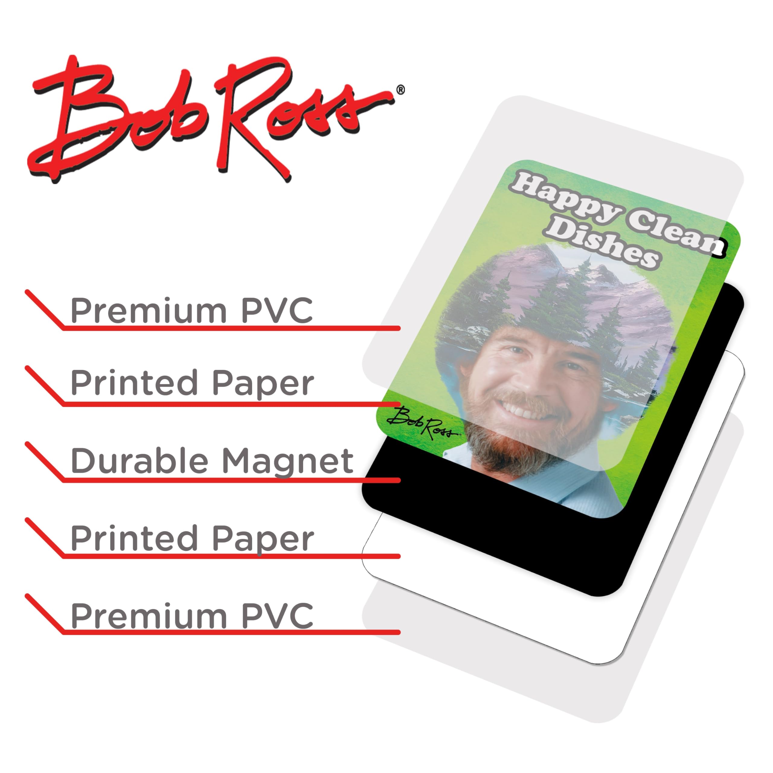 Foto 2 | Imán Para Lavavajillas Aquarius  Diseño De Bob Ross - Venta Internacional.
