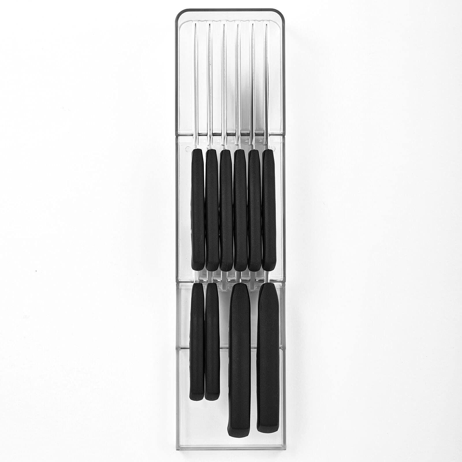 Foto 6 | Knife Block Mdesign  2 Niveles  Plástico  En El Cajón  Transparente - Venta Internacional.