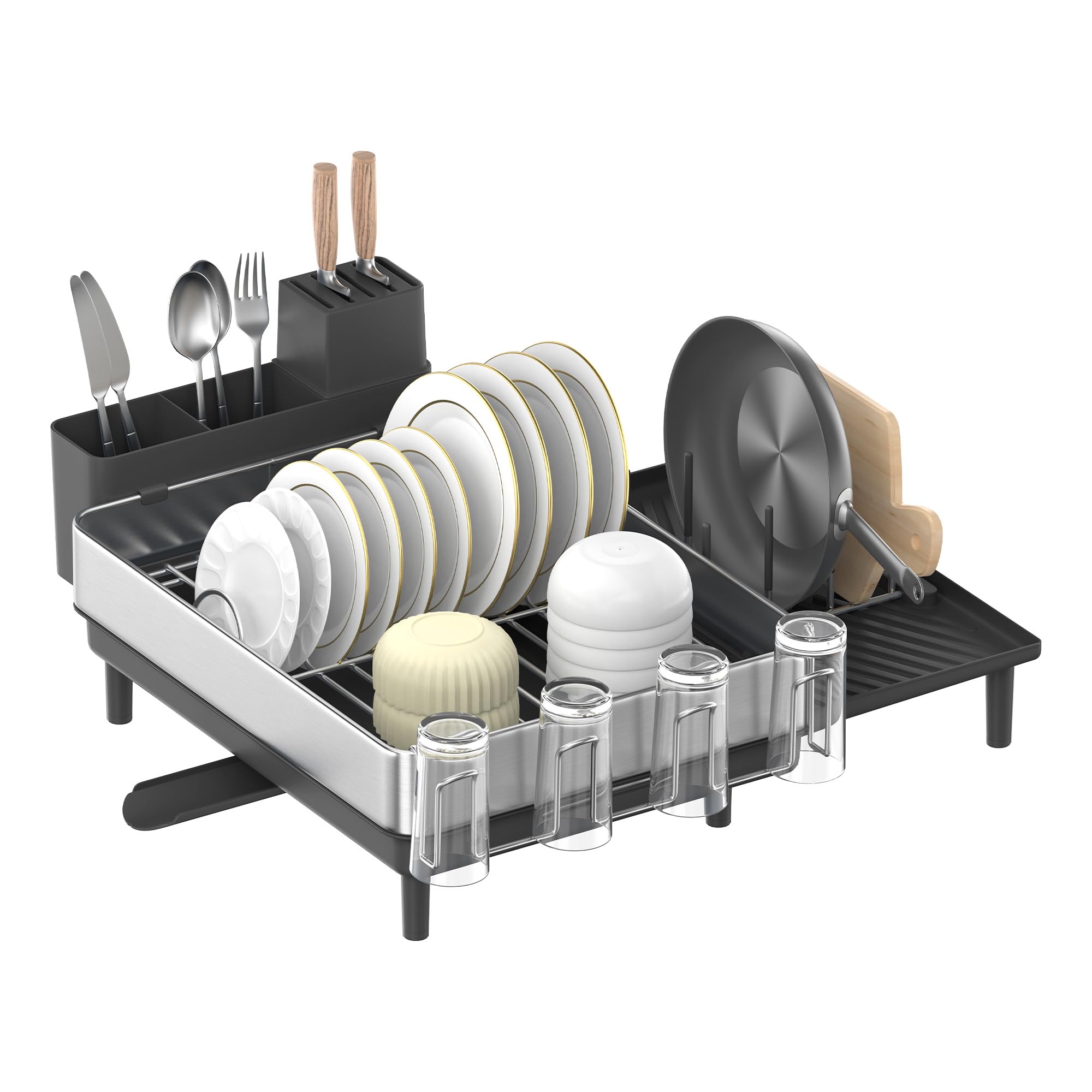 Foto 1 | Estante Para Secar Platos Songmics Expandible Acero Inoxidable - Venta Internacional