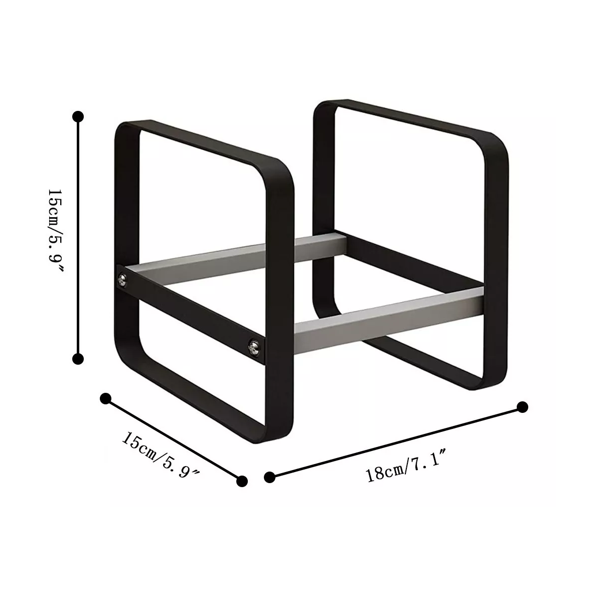Foto 3 pulgar | Soporte Para Platos Multiusos De Cocina, Organizador De Platos Eo Safe Imports Esi-18341 Negro
